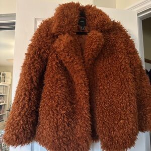 Cozy Brown Bomber Jacket